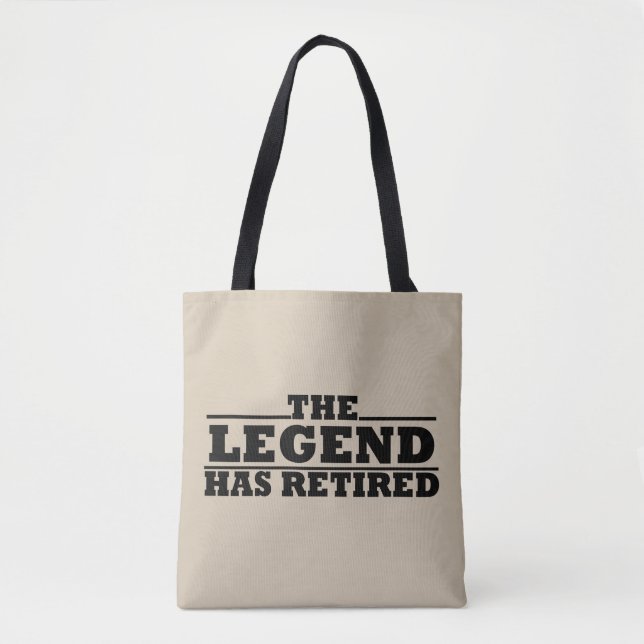 Die Legende hat lustige Ruhestandsangebote veröffe Tasche (Vorderseite)