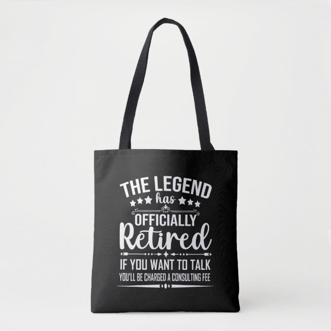 Die Legende hat offiziell den unsicheren Ruhestand Tasche (Vorderseite)