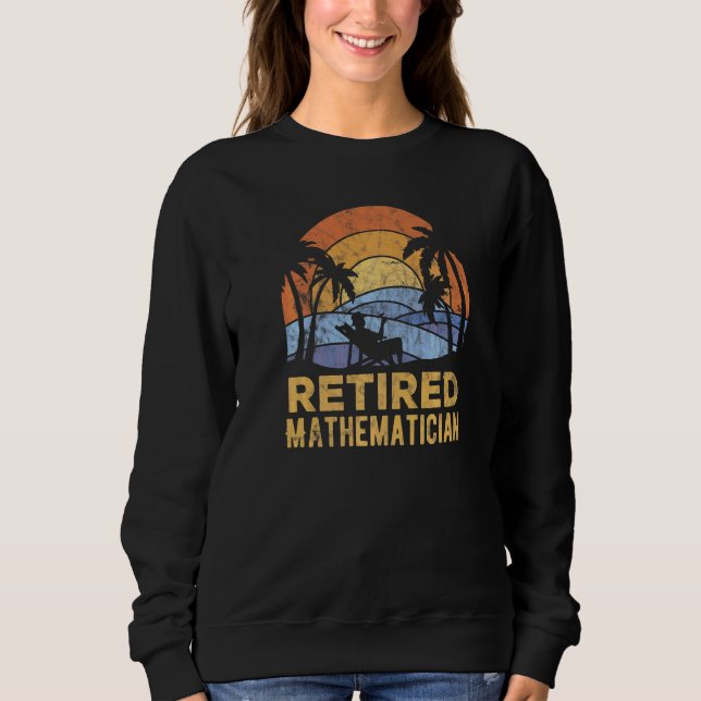 Die Legende Hat Rentner-Mathematiker Sweatshirt (Vorderseite)