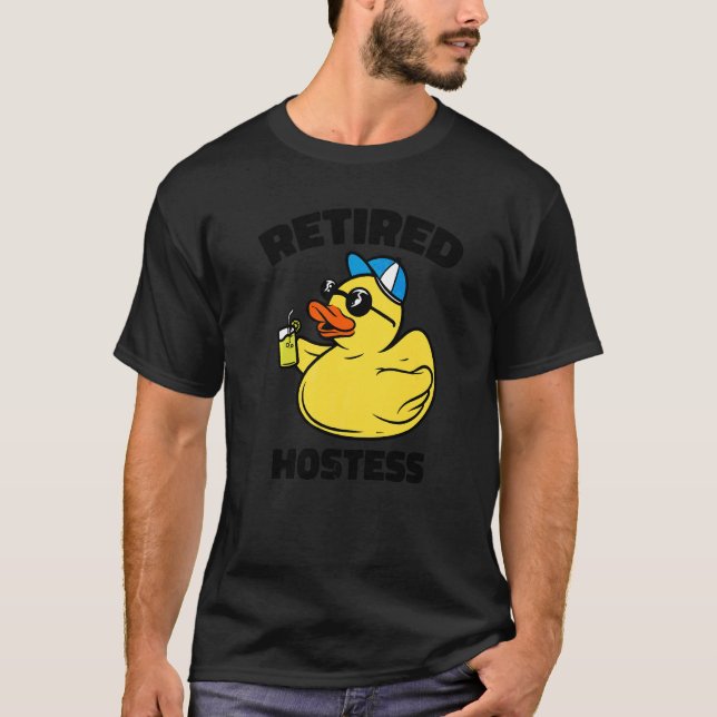 Die Legende Hat Ruhestands-Hostess   T-Shirt (Vorderseite)
