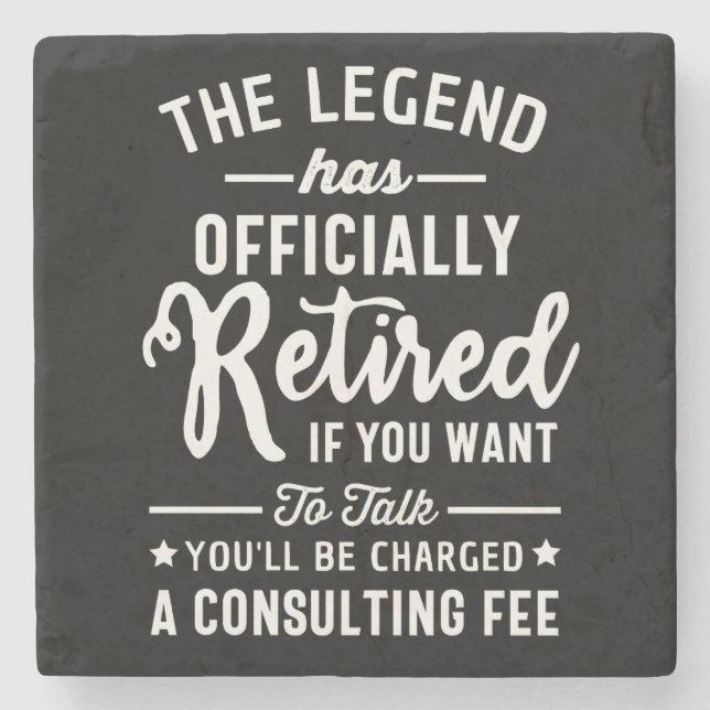 Die Legende hat sich amtlich erschöpft, wenn Sie G Steinuntersetzer (Vorderseite)