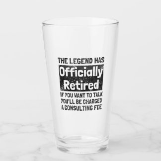 Die Legende hat sich in Not zurückgezogen Glas
