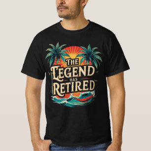 Die Legende Hat Sich Zur Ruhe Gesetz Grafik T-Shirt