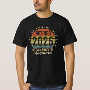 Die Legende Hat Sich Zur Ruhe Gesetzt 2026 Retro S T-Shirt