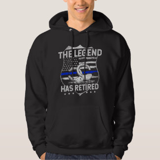 Die Legende Hat Sich Zur Ruhe Gesetzt Polizeibeamt Hoodie