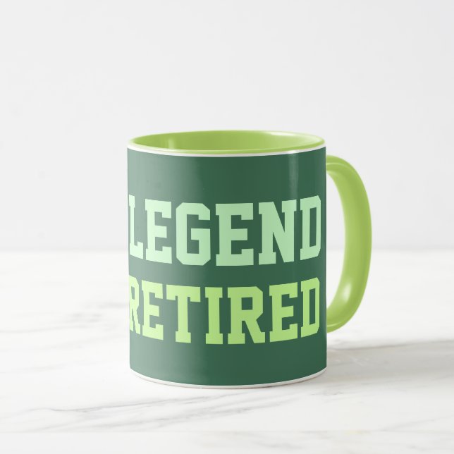 Die Legende hat sich zurückgezogen Tasse (VorderseiteRechts)