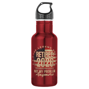 Die Legende ist 2026 in Rente gegangen Lustig Edelstahlflasche