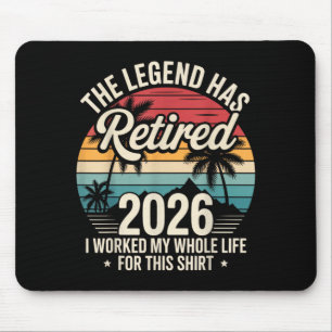 Die Legende ist 2026 in Rente gegangen Lustiges Ar Mousepad