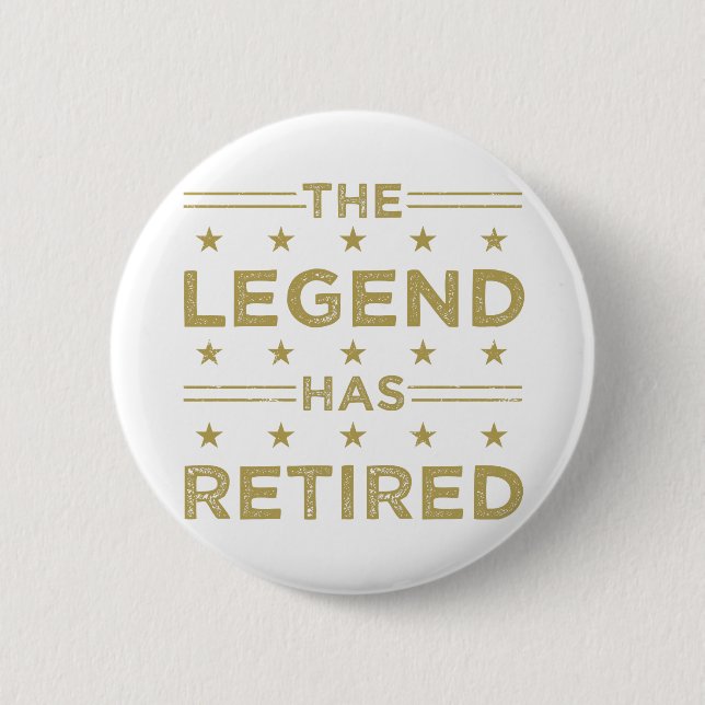 Die Legende ist erschöpft Button (Vorderseite)