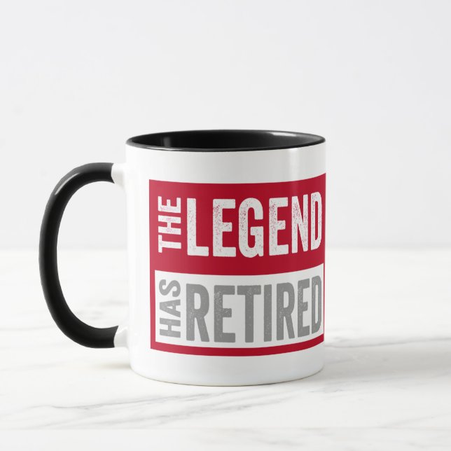 Die Legende ist erschöpft Tasse (Links)