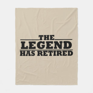 Die Legende ist im Ruhestand lustiger Ruhestand Fleecedecke