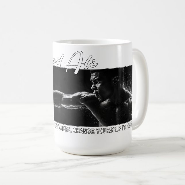 Die Legende Muhammad Ali Kaffeetasse (VorderseiteRechts)