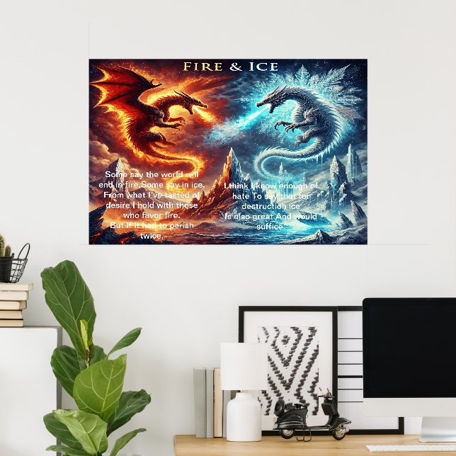 Die Legende von Feuer und Eis Poster (Heimbüro)