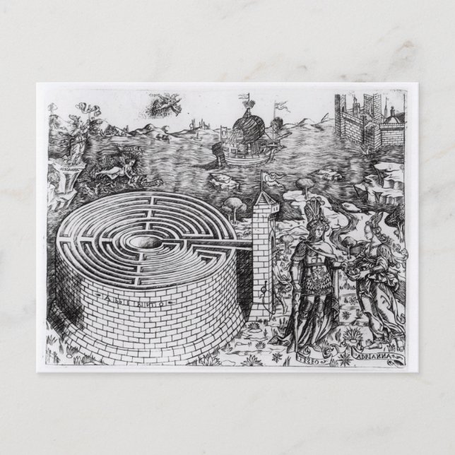 Die Legende von Theseus Postkarte (Vorderseite)