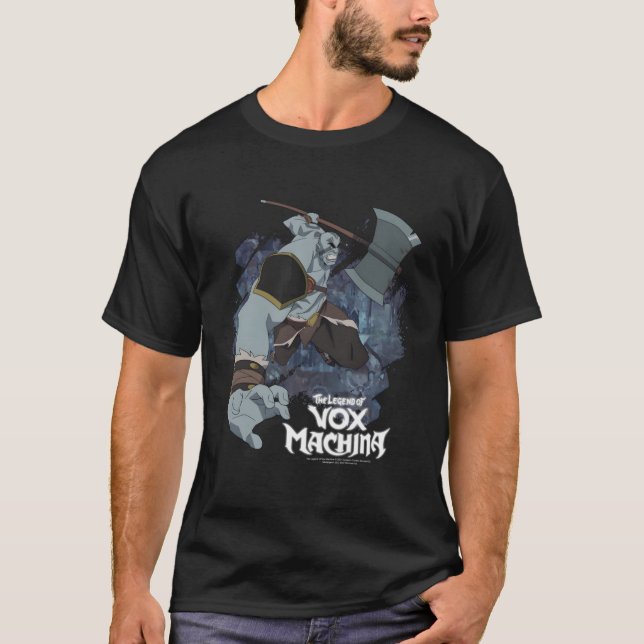 Die Legende von Vox Machina Grog Strongbacke mit A T-Shirt (Vorderseite)
