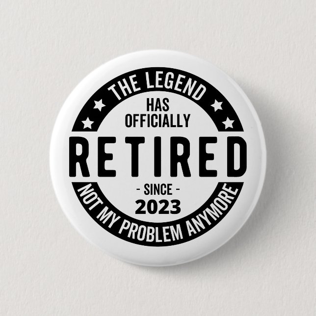 Die Legende wurde offiziell erschöpft, erschöpft 2 Button (Vorderseite)