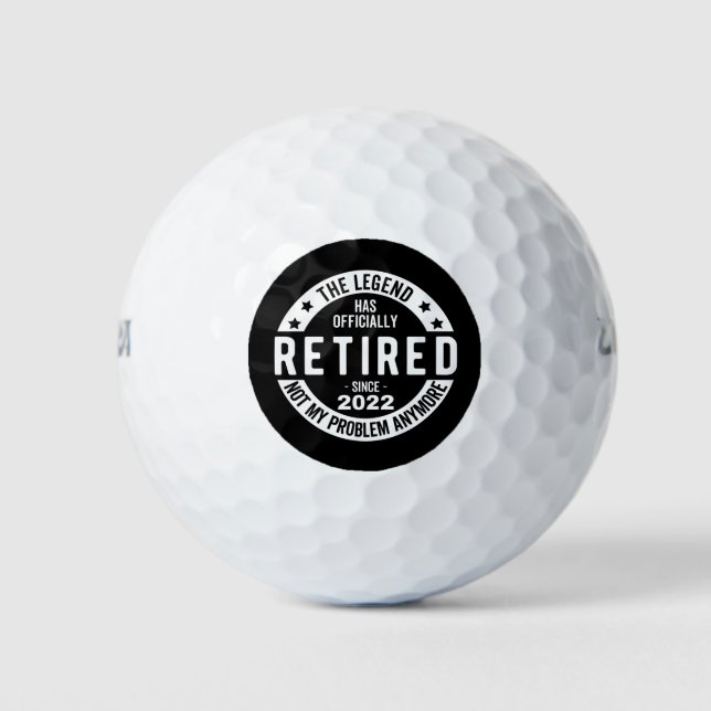 Die Legende wurde offiziell erschöpft, erschöpft 2 Golfball (Vorderseite)