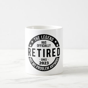Die Legende wurde offiziell erschöpft, erschöpft 2 Kaffeetasse