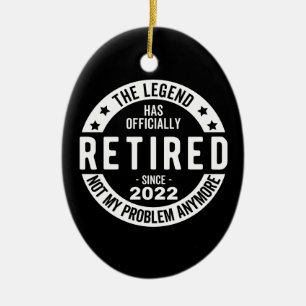Die Legende wurde offiziell erschöpft, erschöpft 2 Keramik Ornament