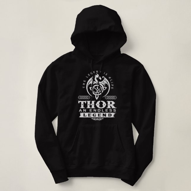 Die Legende zu sehen ist lebendig als eine endlose Hoodie (Design vorne)