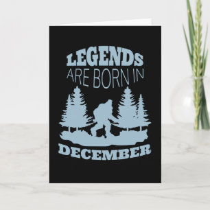 Die Legenden sind im Dezember Geboren Karte