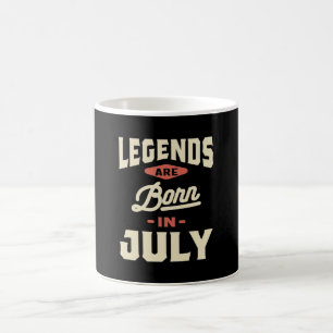 Die Legenden sind im Juli - Juli Geboren Kaffeetasse