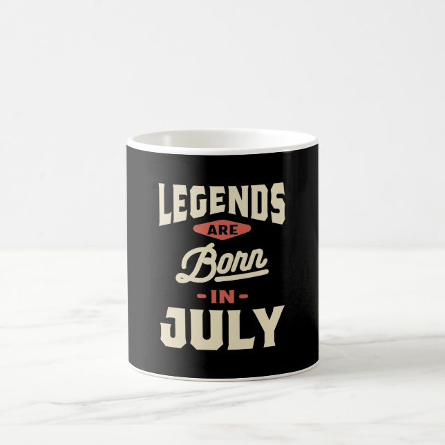 Die Legenden sind im Juli - Juli Geboren Kaffeetasse (Mittel)
