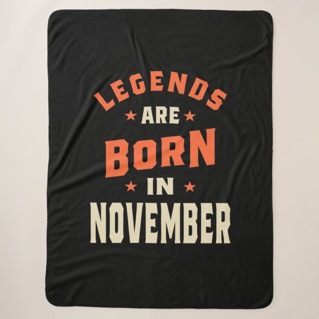 Die Legenden sind im November - November zum Gebur Sherpadecke (Vorderseite)