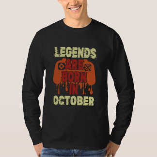 Die Legenden sind im Oktober Geboren T-Shirt