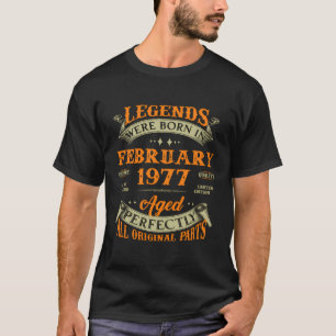Die Legenden waren im Februar 1977 46. Geburtstag T-Shirt