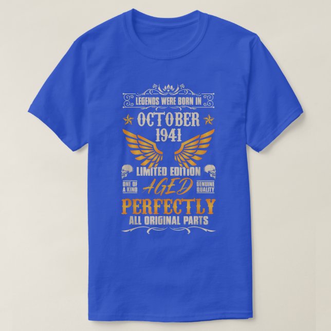 Die Legenden waren im Oktober 1941 Geboren - Rock  T-Shirt (Design vorne)