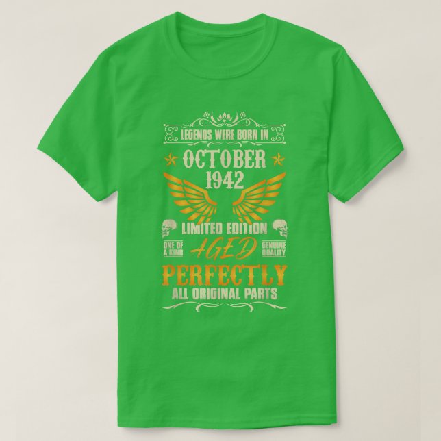 Die Legenden waren im Oktober 1942 Geboren - Rock  T-Shirt (Design vorne)