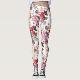 Die Leggings Rosen-der Blumenmuster-Frauen