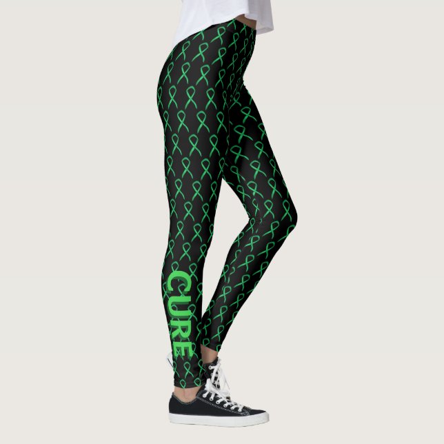 Die Leggings von Green Awareness Ribbon Art (Rechts)