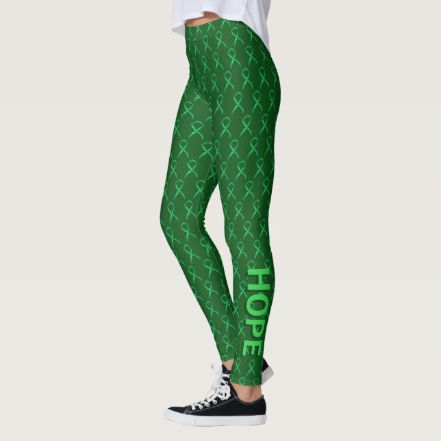 Die Leggings von Green Awareness Ribbon Art (Links)