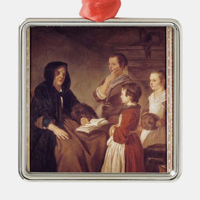 Die Lehrerin Ornament Aus Metall (Vorne)