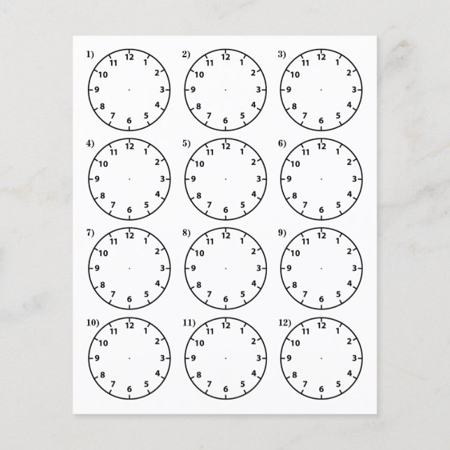 Die Lehrhilfe sagt die Zeit Flyer (Hinten)