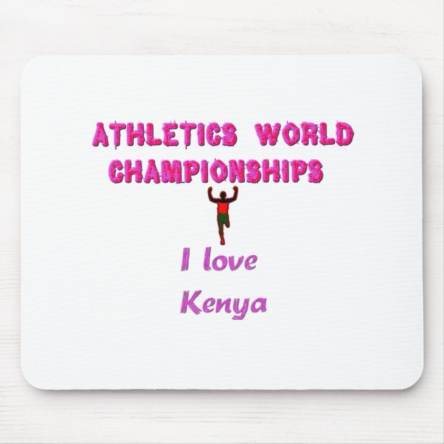 Die Leichtathletik-Champions der Kenia World. Mousepad (Vorne)