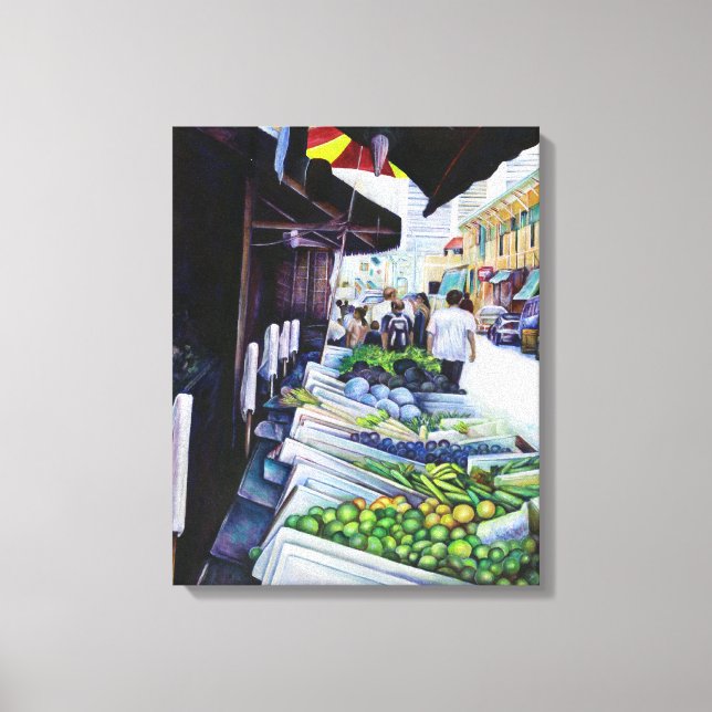 Die leichtere Seite der Lavender Street, Singapur Leinwanddruck (Vorderseite)