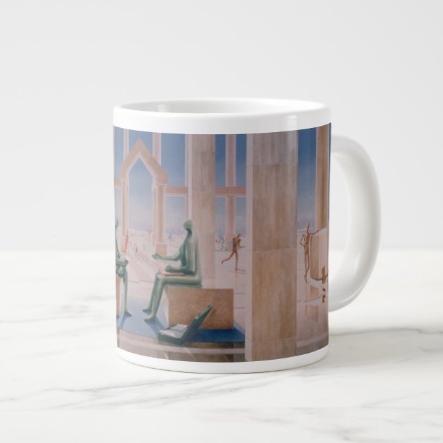 Die Leichtigkeit von Bankwesen 1989 Jumbo-Tasse (Vorderseite Rechts)