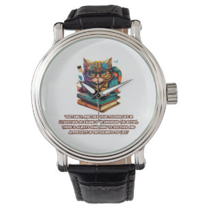 Die Leidenschaft des Lebens der Literatur Armbanduhr