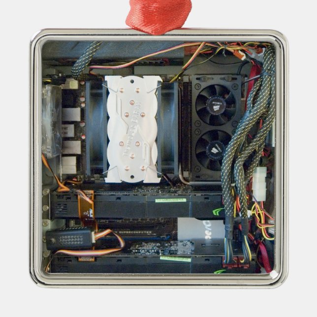 Die Leinwand der Computerausrüstung Ornament Aus Metall (Vorne)