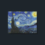 Die Leinwand der Sternennacht<br><div class="desc">The Starry Night von Vincent van Gogh Leinwand The Starry Night ist ein Gemälde des niederländischen Postimpressionisten Vincent van Gogh. Das Bild zeigt den Blick abends außerhalb seines Sanitärraums, obwohl es tagsüber aus dem Gedächtnis gemalt wurde. Der mittlere Teil zeigt das Dorf Saint-Rémy unter einem wirbelnden Himmel, mit Blick vom...</div>