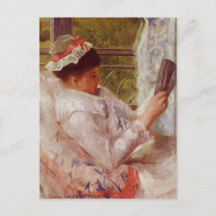 Die Leserin von Mary Cassatt Postkarte