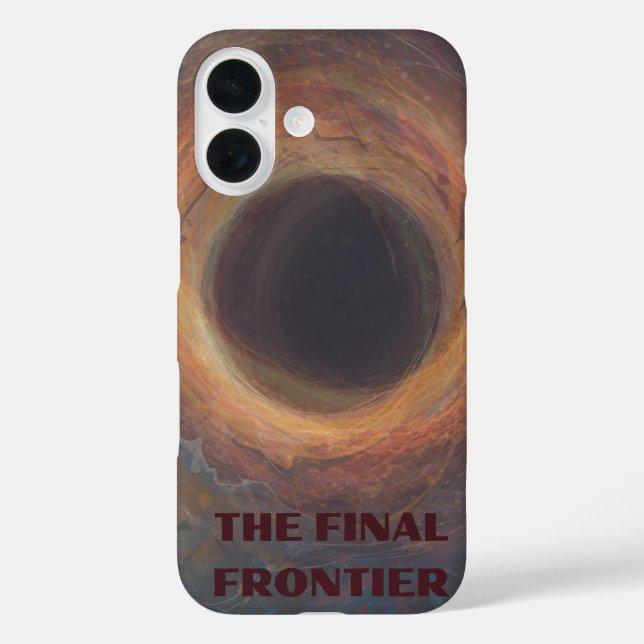 Die letzte Grenze Schwarzes Loch iPhone 16 Hülle (Rückseite)