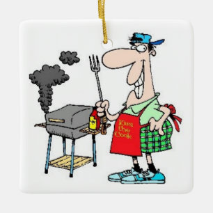 DIE LETZTE GRILLEN KÖNNTE DIE CHRISTMAS-ORNANATIO KERAMIKORNAMENT