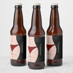 Die letzte Nacht der Freiheit Bachelor-Partei Bierflaschenetikett