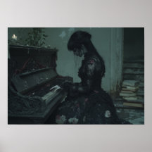 Die letzte Nacht | Gothic Girl am Ruined Piano