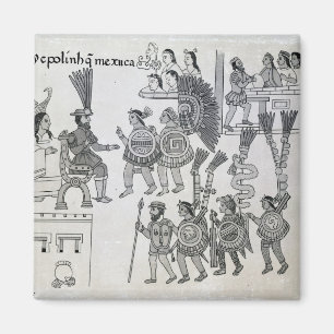 Die letzten aztekischen Kaiser Cuauhtemoc Magnet