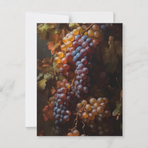 Die letzten Trauben des Sommers Postkarte